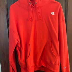 Champion Bold Red Pullover Hoodie